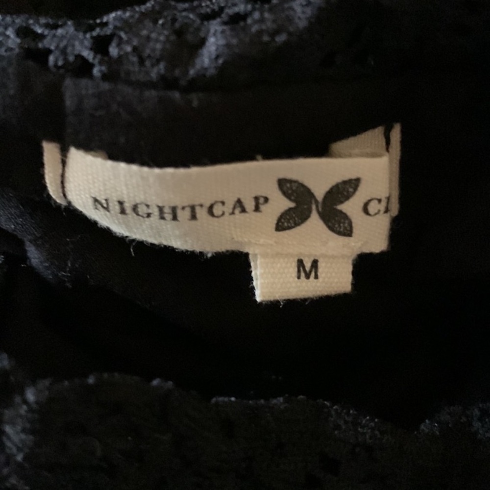 Nightcap Black Sheath Mini Dress with Flutter Sleeves by Anthropologie - Picture 9 of 12